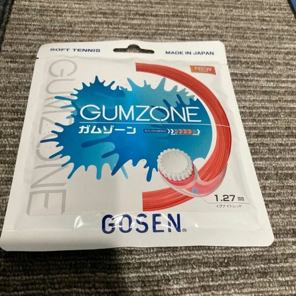 ゴーセン GOSEN GUMZONEイグナイトレッド SSGZ11IR テニスソフトガット