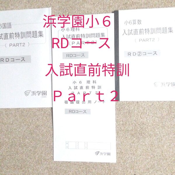 浜学園小6 RDコース 入試直前特訓 Part2