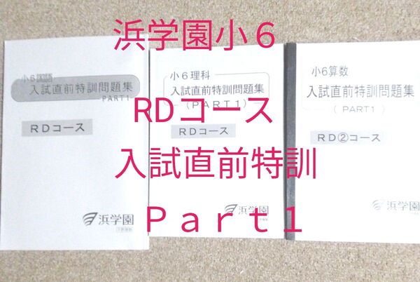 浜学園小6 RDコース 入試直前特訓 Part1