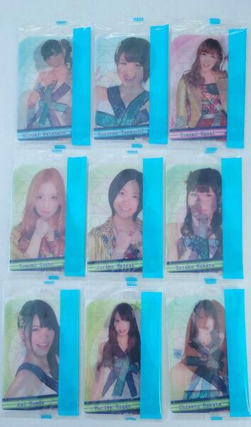 セブン&アイ限定 AKBウエハース特製チェンジングカード 未開封9枚セット アイドル レトロ トレーディングカード