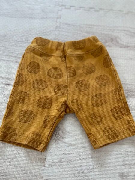 FO kids ハーフパンツ だるま ふくろう柄 80
