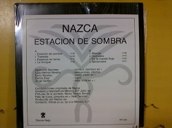 ロック Nazca / Estacion De Sombra LPです。