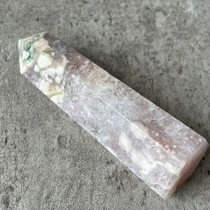 桜瑪瑙共生アメジスト タワー 天然石 置物