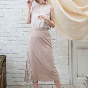 Darich サイドパイソンミディSK +トップスセット2wayスカート