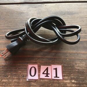 041 電源コード メガネ 1.5m メガネ型ソケット 2Pプラグ 7A 125V~