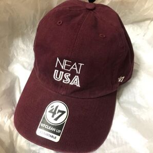 ニート NEAT USA エンジ キャップ 帽子 47brand フォーティセブン