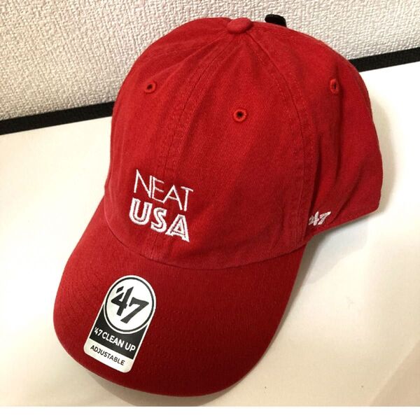 47 NEAT USA ニート レッド キャップ 帽子