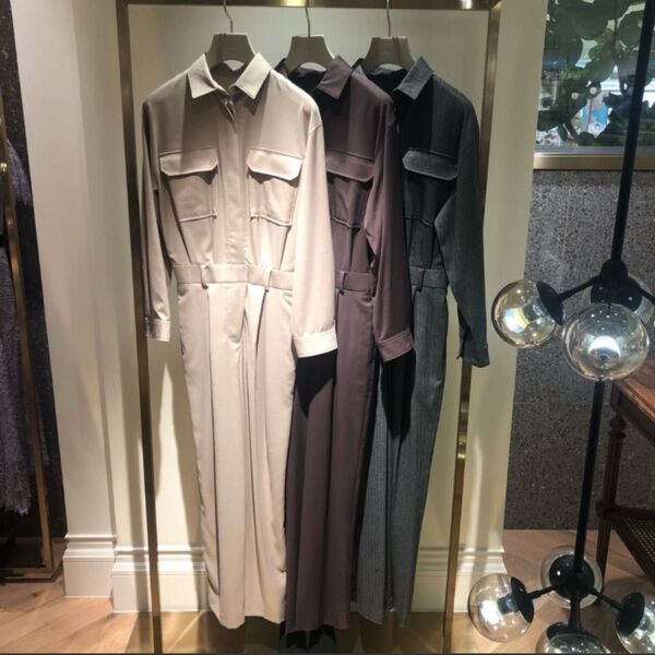 スナイデル シャツオールインワン ベージュ サイズ0