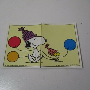 ビンテージ スヌーピー SNOOPY ステッカー PANINI ITALY Kg033