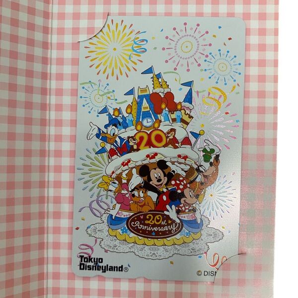 未使用品 ディズニー テレホンカード 20周年
