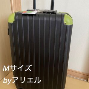 新品 キャリーケース スーツケース ブラック・グリーン Mサイズ 超軽量スーツケース