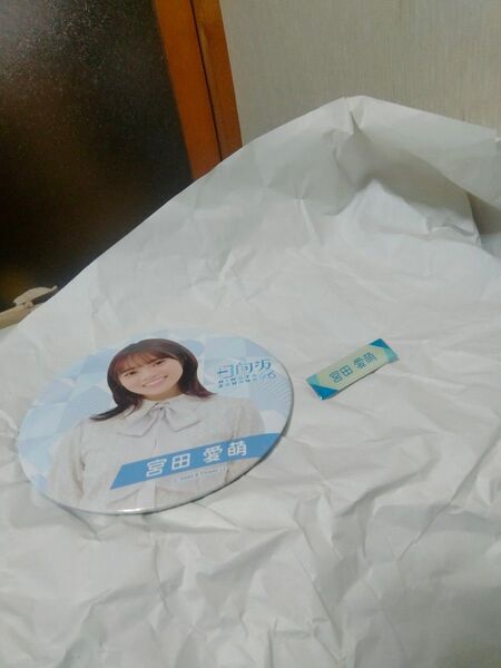 日向坂46宮田愛萌BIG缶バッジ&ネームピンズローソン