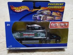 WotWheels PAVEMENT POUNDER EXCLUSIVE 47184　ホットウィール　トレーラー　未開封です。1/64？