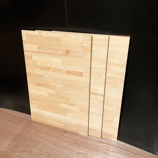 木材端材 赤松集成材 60×90cm 厚み1.8cm 3枚組 木工DIYや工作に