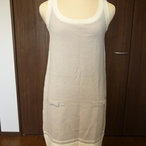 ★新品★ Private label プライベートレーベル ニット ノースリーブ ワンピース Mサイズ ベージュ色 定価16800円
