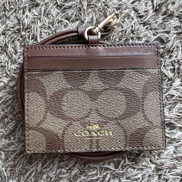 COACH パスケース コーチ レザー 定期入れ