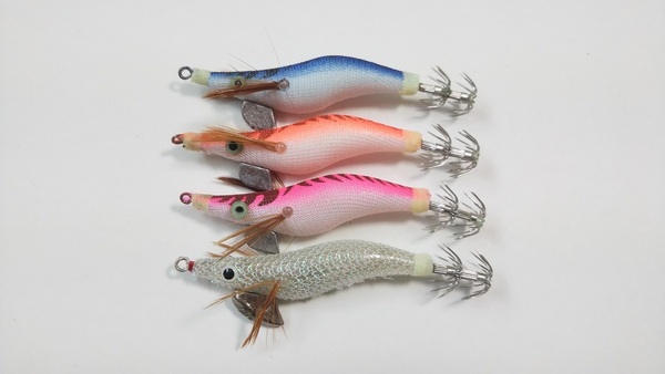 エギ 2.0号 2号 4色 セット 約8.5cm 約7g 小さいイカに! アオリイカ ヤリイカ スルメイカ マイカ コウイカ ケンサキイカ ヒイカ