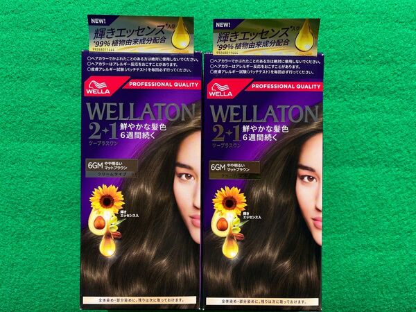6GM 2箱セット ウエラトーン ツープラスワン クリームヘアカラー