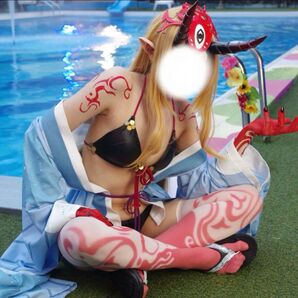 Fate FGO 茨木童子 衣装一式 水着 コスプレ