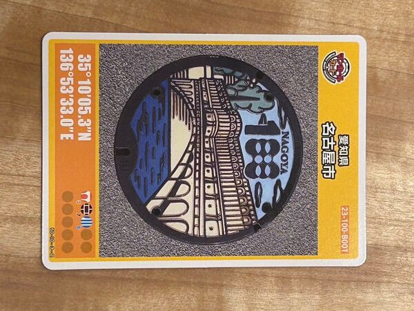 名古屋市マンホールカードB001水の歴史資料館