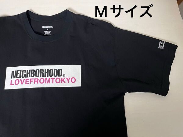 美品 NEIGHBORHOOD NH231 SPOT .TEE SS-2, Black Pink, Mサイズ