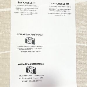 ★結婚式インスタントカメラタグA4原紙★