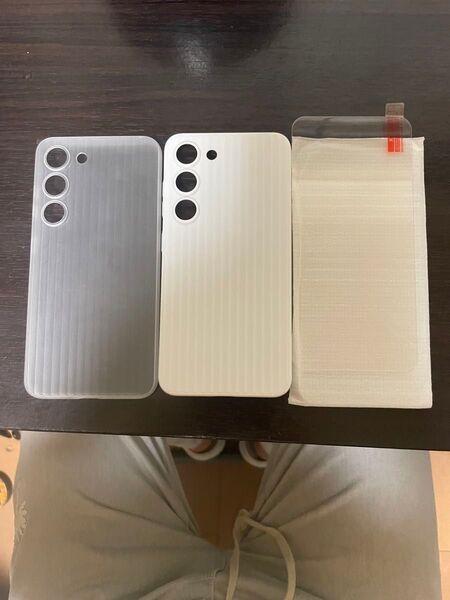 Galaxy S23 ひとつ保護フィルム 二つケース