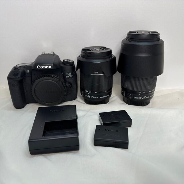 【ジャンク】Canon キャノン EOS8000D ダブル ズーム レンズキット