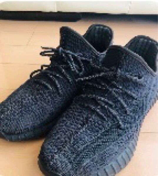 YEEZY BOOST 350V2 BLACK 28cm スニーカー