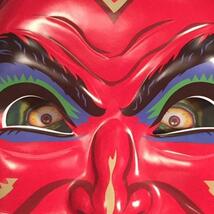 Plastic Mask 壁掛け マスク ホラー デコレーション Fun House Devil ハロウィン 飾り ウォール ディスプレイ レッドデビル デビル_画像2