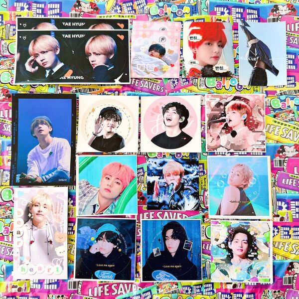 【⑤】BTS 韓国製作者 テヒョン テテ V ステッカー トレカ マスタニム