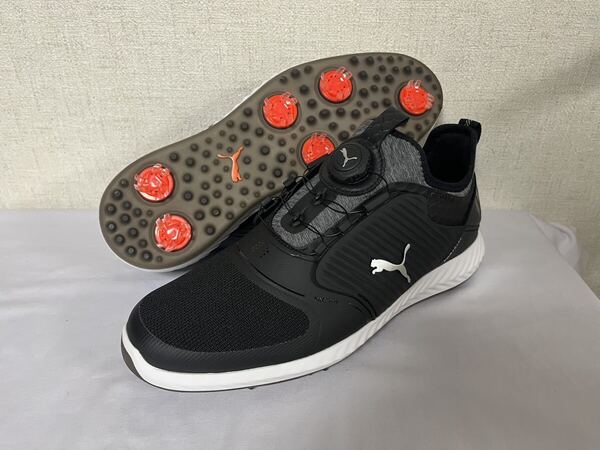 送料無料◆新品◆PUMA GOLF イグナイト パワーアダプト ケージド ディスク◆(27.5)◆192236-02◆プーマ スパイク ゴルフシューズ