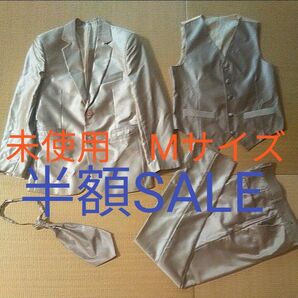 【未使用品】結婚式 前撮り 二次会 新郎タキシードセットアップ