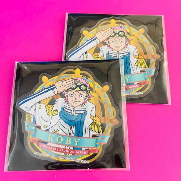 ワンピース ONEPIECE コビー USJ サンジのレストラン アクリルコースター 2個セット