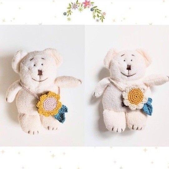 【ぬい用】 肩掛けバッグ2つセット(ひまわり)長さ調節可♪*ハンドメイド*