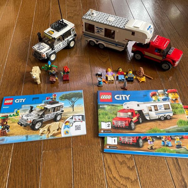 LEGO60182 キャンプバンとピックアップトラック 60267 サファリのオフローダー セット 正規品