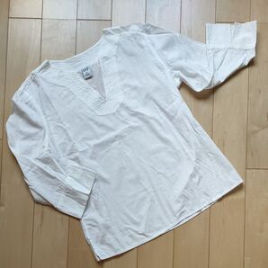 ギャップ レディース S★プルオーバーシャツ★白 春夏服トップス