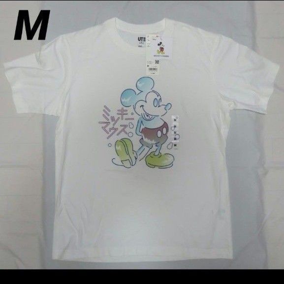 ディズニー ミッキーマウス スタンズ UT Tシャツ(半袖)ユニクロ ホワイトM