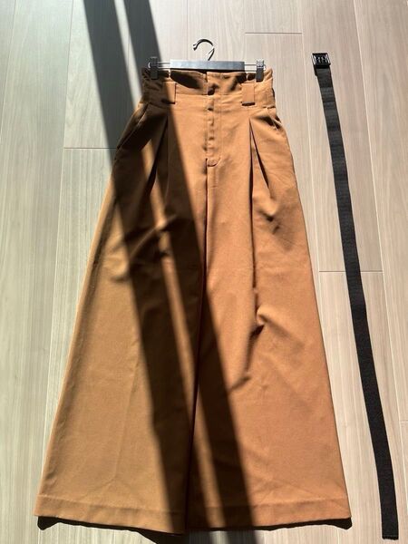 ベルト付 ハイウェスト ワイドパンツ COCO DEAL