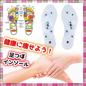 ダイエット インソール 足つぼ 中敷き 磁気 足裏 マッサージ 姿勢改善 むくみ 冷え性 血行促進 健康サンダル マット 美脚 メタボ 内臓脂肪