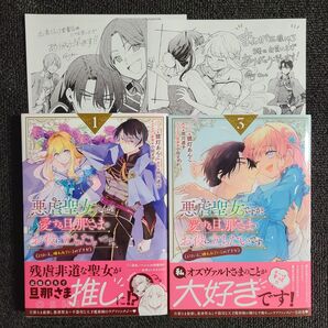 提灯あんこ 悪虐聖女ですが、愛する旦那さまのお役に立ちたいです。(とはいえ、嫌われているのですが) 初版 特典 イラストペーパー付
