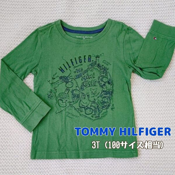 TOMMY HILFIGER 3T 長袖カットソー 緑