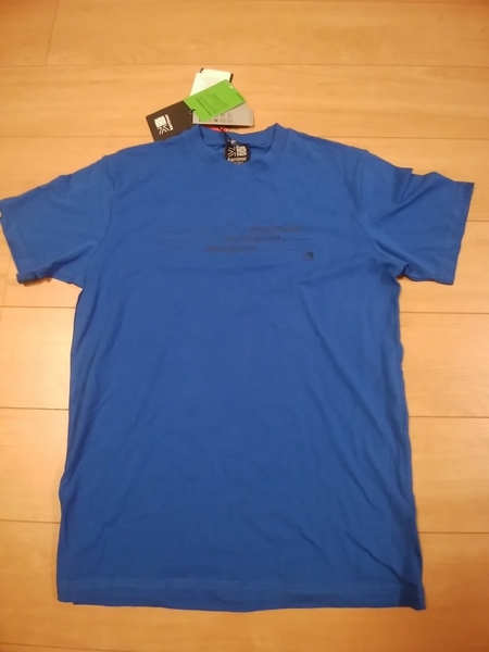 f新品 Karrimor カリマー オーガニックコットンTシャツ 欧州にて購入 正規品 ブルー ヨーロッパ正規品