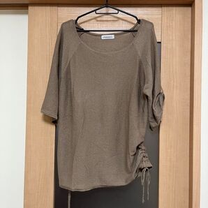67.サマーニット キャメル
