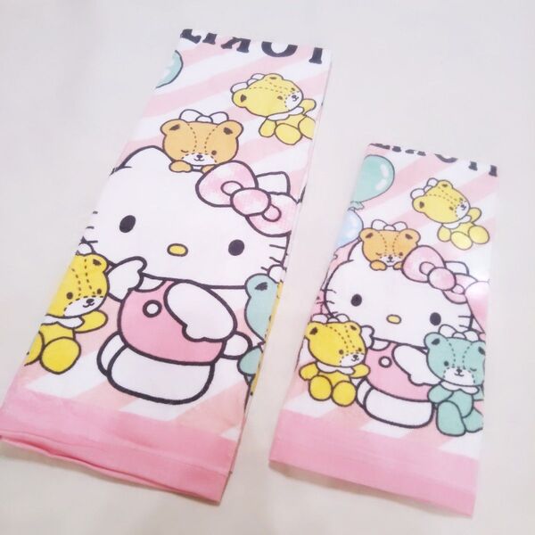 HELLO KITTY バスタオル フェイスタオル 2枚セット