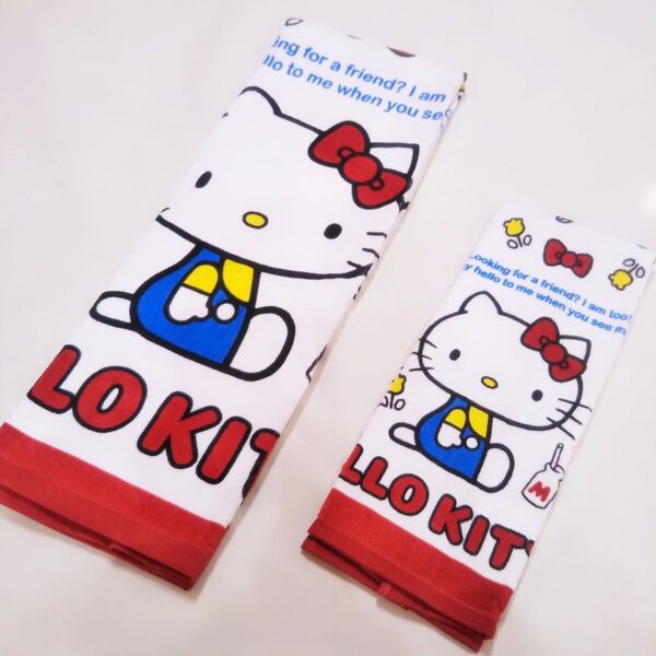 HELLO KITTY バスタオル フェイスタオル 2枚セット