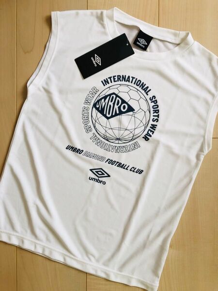 アンブロ(UMBRO)(キッズ)サッカーウェア ジュニア プラクティスシャツ 冷感 速乾 ノースリーブ 140