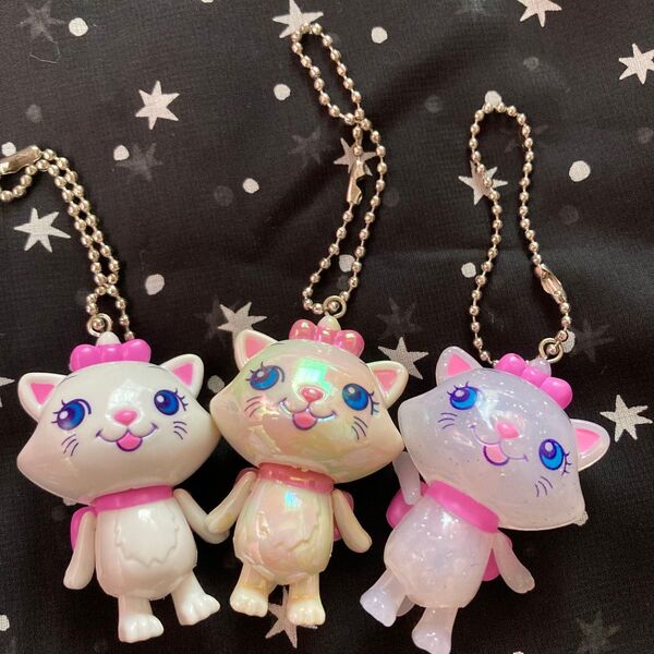 ディズニーマリーちゃん 手足ぶらぶらキーホルダー 3色3体セット
