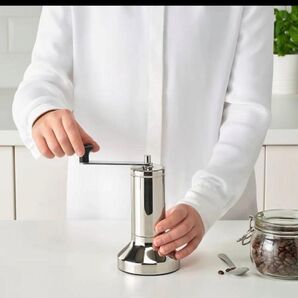 IKEA コーヒーミル 手挽きコーヒーミル METALLISK メタリスク