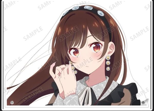 水原千鶴(ガーリーファッションver) 描き下ろし 特大ダイカットアクリルパネル